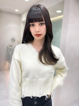 ロンド マーレ 天神大名店(Lond mare) 前髪カット　韓国ヘア　髪質改善　くびれ　チョコレートブラウン
