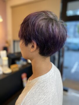 アヴァンス 北花田店(AVANCE) 【#バイオレットグラデーション】×メンズダブルカラー