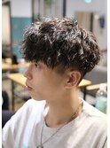 ツイスパ×刈り上げマッシュ