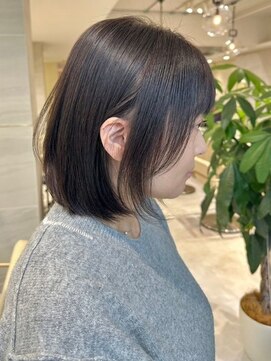 ミズチャーム(Ms.CHARM) ミディアムボブ/ストレート/シアーブラウン