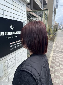 ジャパンデザイナーズアカデミー ワインレッド【堺・深井】