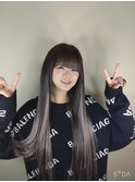 ハイライト多めがカッコ可愛いエクステ