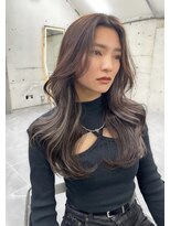 サイン 渋谷(SIGN)&nbsp;レイヤーカットインナーカラーイヤリングカラー色落ち綺麗表参道