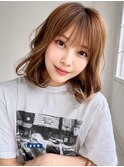 《Agu hair》ミルクティーベージュボブ×numberA.ヘアバター
