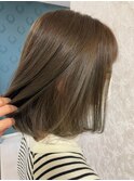 大人かわいいエギョモリ ミルクティーブラウン ひし形シルエット