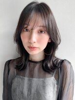 艶感デザインカラーナチュラルカール愛されオリーブベージュ