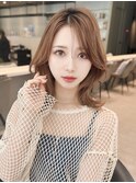 巻きで印象が変わるミディアムレイヤー
