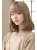 シンプルミディアムスタイル　30代40代50代髪質改善川口駅