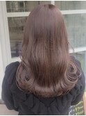 ダブルカラーバレイヤージュインナーカラー白髪ぼかしハイライト
