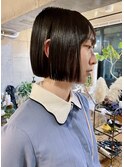 大人かわいい☆タッセルカット☆前下がりボブ☆ミニボブ