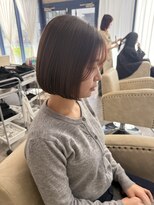 ソア 並木坂(Soa)&nbsp;韓国ボブ/切りっぱなしボブ/タッセルボブ/透明感カラー/Minori