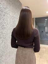 アール ヘアー デザイン(r hair design)&nbsp;サラツヤロングベージュカラーブリーチしない透明感カラー