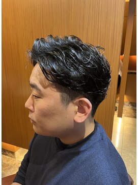 ヘアモード キクチ 銀座店 銀座　理容室　床屋　ビジネスパーマ　ナチュラル