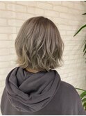 グレージュアッシュグレージュショートカットミニ