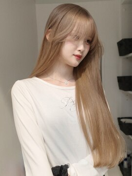 サンクマーケット 渋谷(cinq MARKET) 初めてのダブルカラーに人気のミルクティーベージュカラー