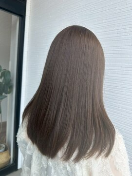 アパートメントヘアー ブリーチなしダブルカラー/オリーブグレージュ/佐賀