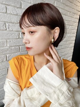 ガーデントウキョウ(GARDEN Tokyo) ショート/ショートボブ/ワイドバング/暗めカラー/艶髪