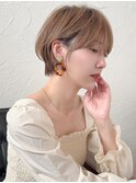 ショートボブ髪型30代40代50代前髪あり前髪なし面長丸顔【荒牧】