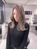 キング 心斎橋店(K!ng)&nbsp;ハイライトカラーミルクティーベージュレイヤーカット