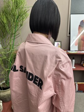フェンヘアーアイス 中目黒(Fen.hair ici) 大人ボブ前下がり小顔カット黒髪