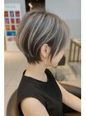 【小田急相模原】ショートの白髪ぼかしハイライト
