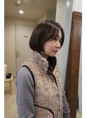 前上がり内巻きボブ/10代/20代/30代/40代/韓国ボブ