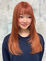 マーブル 町田(marble)&nbsp;orange color × Layer cut