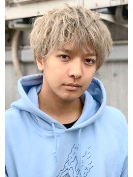 ジーナ オム 札幌(Zina Homme) ダウンバング＊ブロンドカラー＊ルーズマッシュ＊Zina Homme札幌