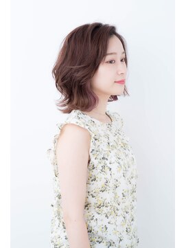 ヘアーアンドネイル ピーファイブ(hair&nail P five) #外ハネ#ふんわりミディ#かわいい