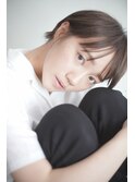 【en-te:am】ストレートショート アッシュブラウン