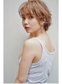 大人可愛い20代30代40代小顔ワンサイドショートボブ丸み前下がり