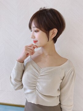 ロンド ストラーダ 心斎橋(Lond strada) ショート×ハイライト白髪ぼかし×シルキーベージュ[心斎橋]