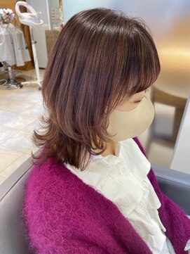 バブ バイネオリーブ(Bab by neolive) チェリーピンク☆ミディアムウルフ