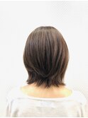 ミディアム/外ハネ/20代30代40代/小顔/くびれ/アッシュブラウン/