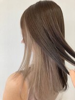 ルートエイチ 市川(Root H) グレージュカラーボブウルフ黒髪ココアベージュ【市川】