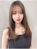 【Lond ambre】伊藤ガク ストレート/シルキーベージュ/髪質改善