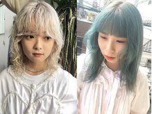 フィン(fin,)の雰囲気（ホワイトカラーのブリーチや淡いハイトーンもお任せください。）