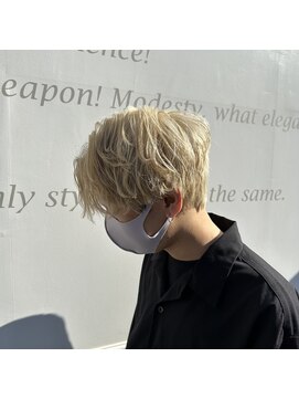 六本木美容室 白金店 メンズハイトーン ブロンド