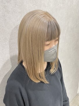 イト(ito) 前髪インナー黒のミルクティーベージュカラー~糸ito~HIRO