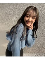ゲリール ヘア プラス ケア(guerir hair+care) 【guerir hair ＋ care】黒髪×波巻きアレンジ