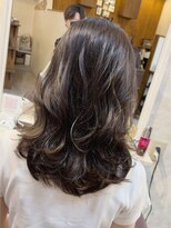 ヘアーエポック(hair epoque) くびレイヤーエモージュ★ダークアッシュ韓国風
