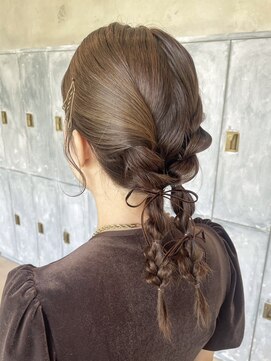 カムジーヘッド(COMEGHEAD) ミルクティーベージュダブルカラーケアブリーチハイライトカラー