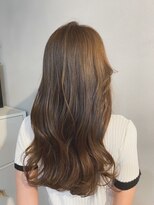 ラフ(raugh)&nbsp;明るめくすみブラウン×ロング