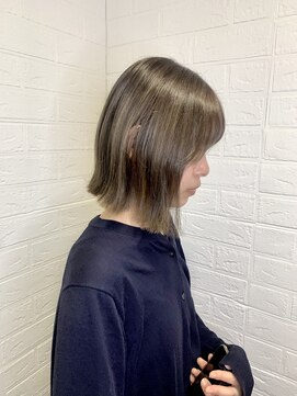 ヘアースペースブルーム プリュス 石橋店(HAIR SPACE BLOOM plus) ミルクティーグレージュ/ダブルカラー/透明感