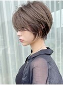 ショートボブ髪型30代40代50代前髪あり前髪なし面長丸顔【倉田】
