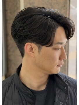 ドルクス 上野店(Dorcus) 上野センターパートニュアンスパーマ　理容室　美容室