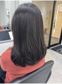 10代20代30代大人かわいい暗髪艶感Ｃカール内巻き