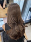ワンカラーで作るマロンベージュ×レイヤーカット◯伊藤
