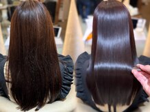「カラーと縮毛矯正」同時施術できるんです！艶感＝イノアカラー・発色＝エヌドットカラーがお勧め☆錦糸町
