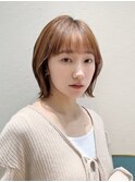ミニウルフレイヤーカット顔周り前髪韓国ショートボブ/立川